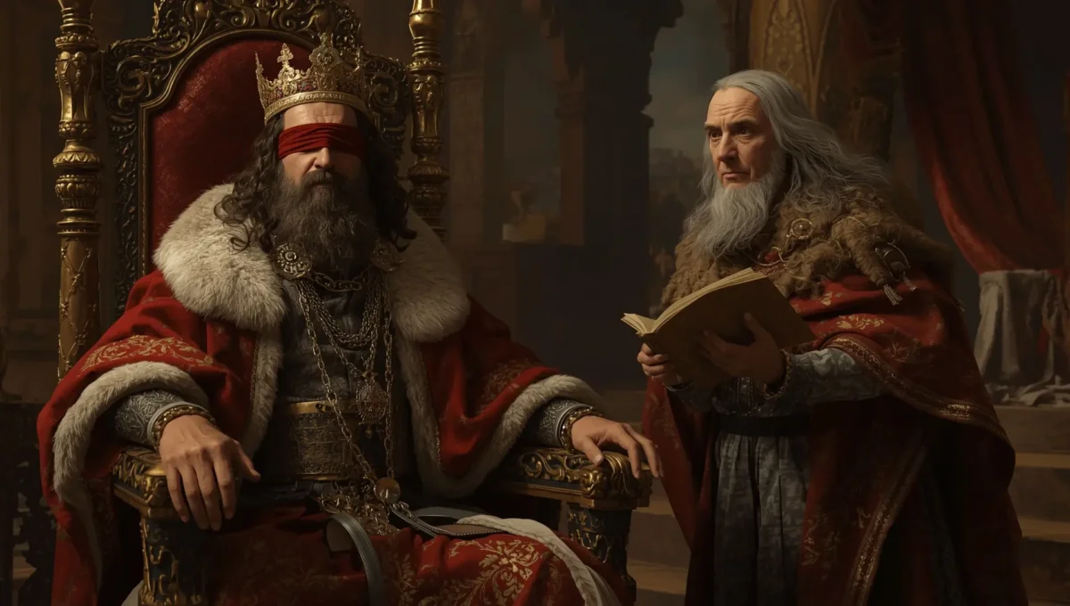 King Dhritarashtra sitting in his throne and Sanjay narating him the warfare status in kurukhshetra . lets start the journey with Bhagavad Gita Summary 1.1